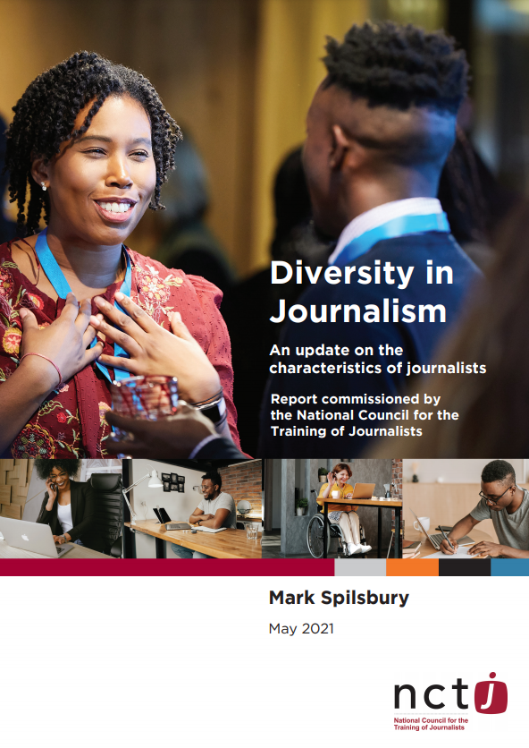 Diversity in Journalism 2021 report cover