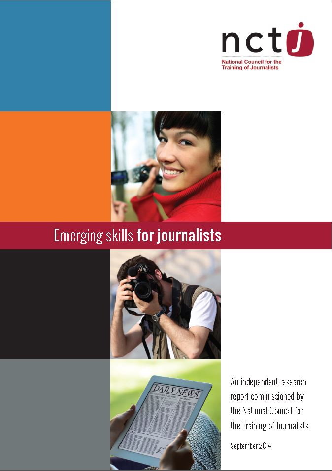 Emerging skills for journalists 2014 report cover