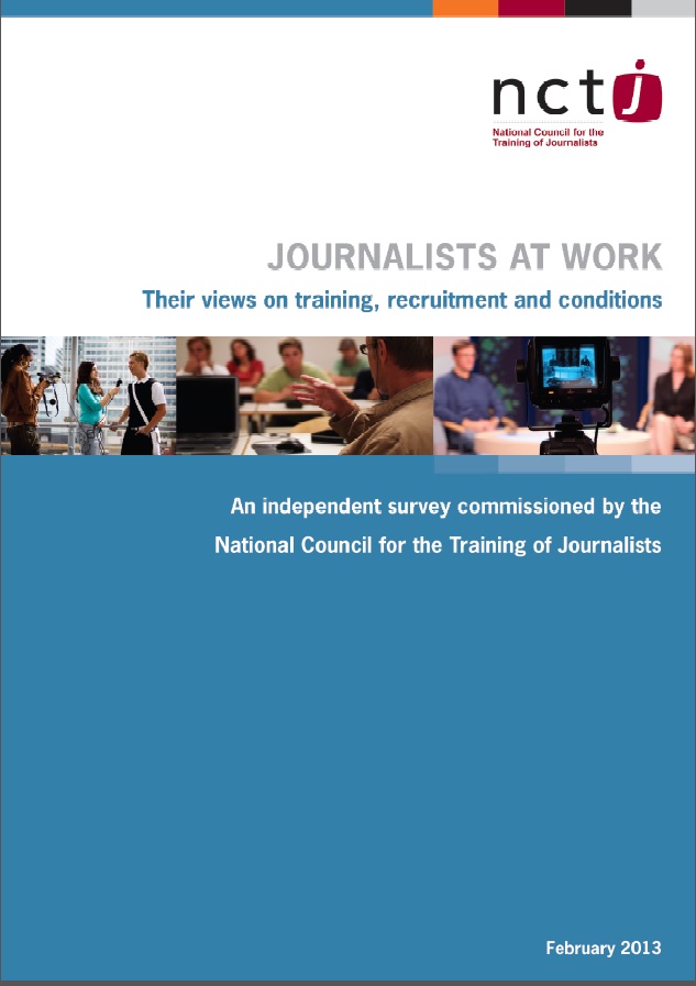 Journalists at Work 2012 report cover