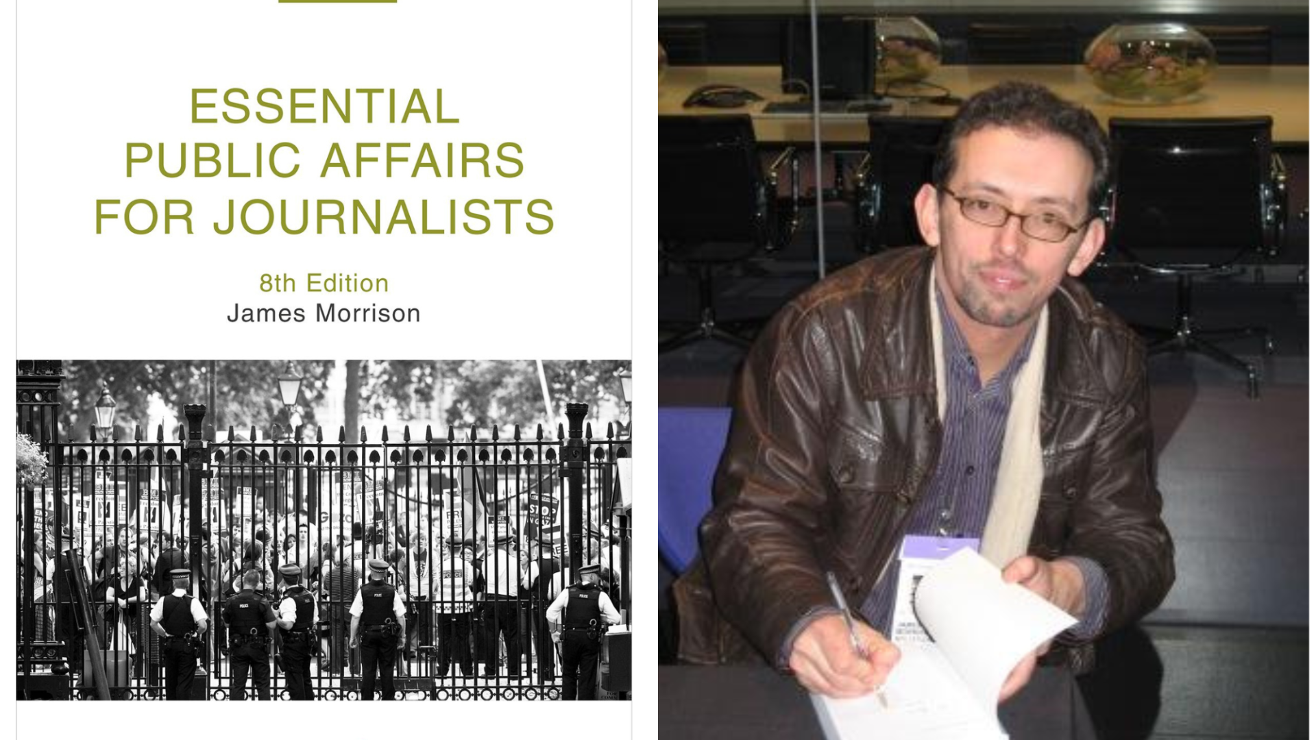 Essential Public Affairs for Journalists cover with author James Morrison