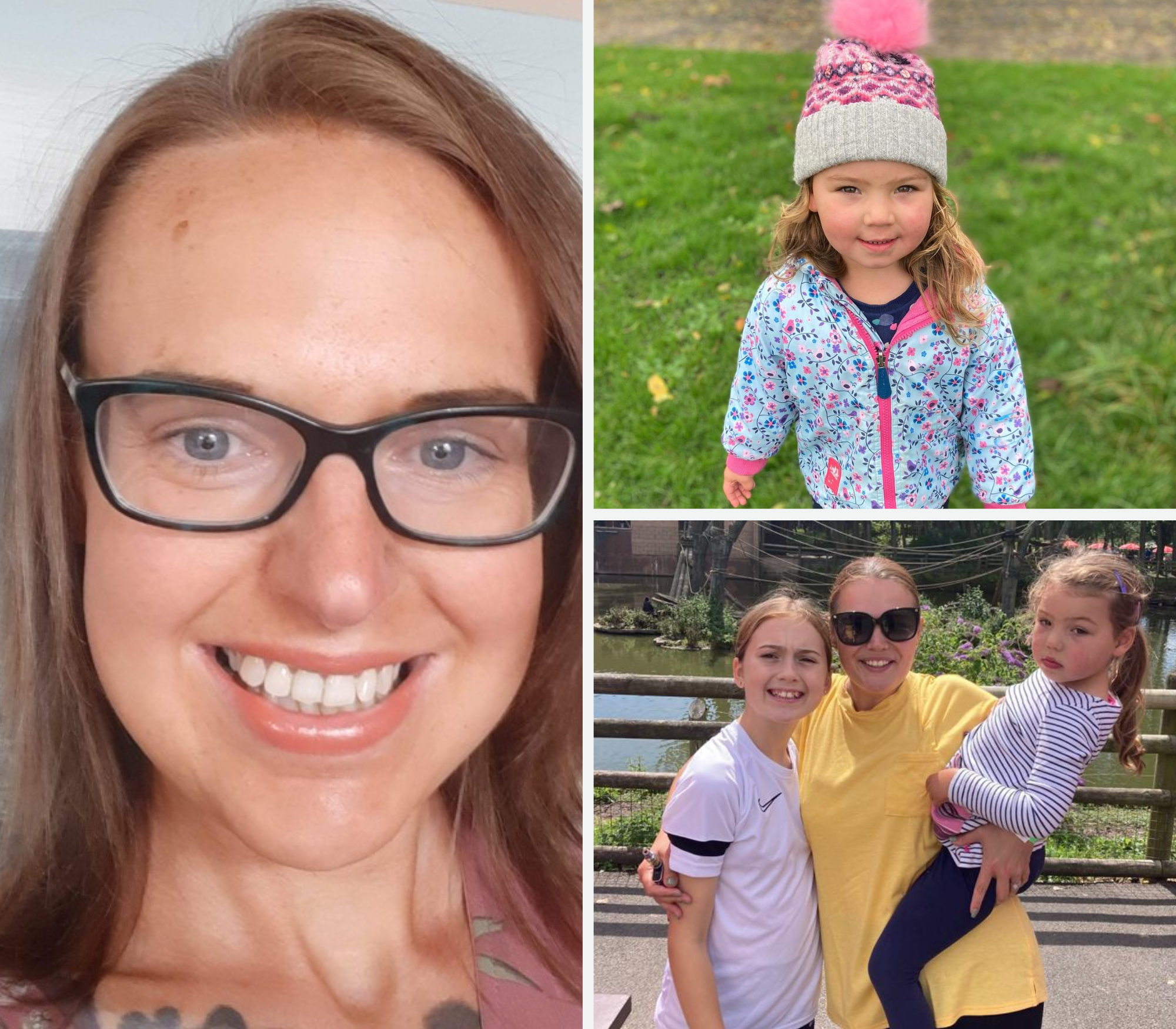 Community news reporter Lucinda Herbert, Mabel Parry, and Mabel, Cheryl and Maisie Parry.