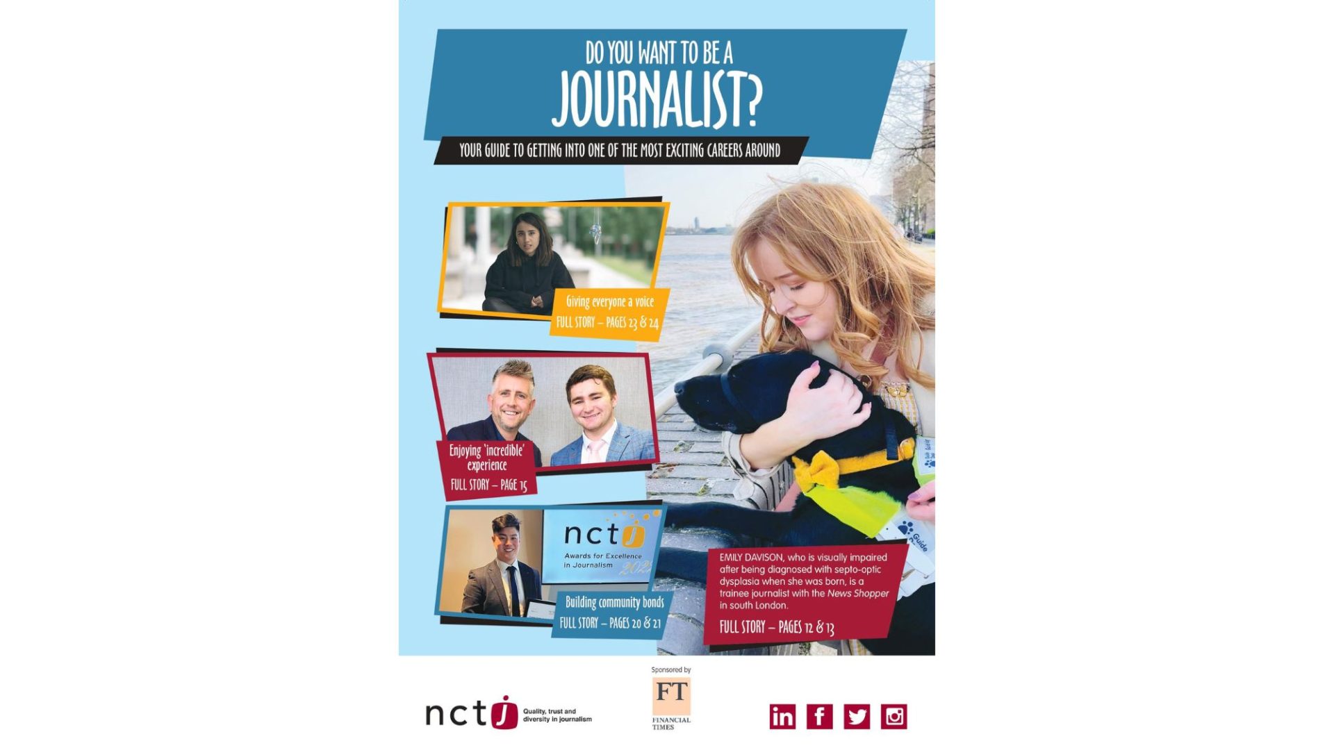 Cover of the NCTJ's Careers Guide 2023